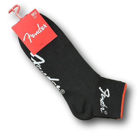3/$20 Fender Logo Funny Novelty Ankle Socks - NWT - Picture 2 of 2